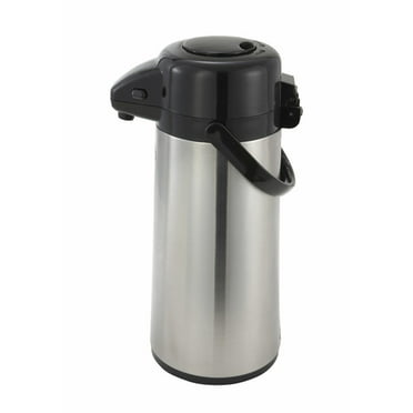 Silver Peacock Air Pot Pressure Powered Hot/Cold Beverage Dispenser 2.5 L New 